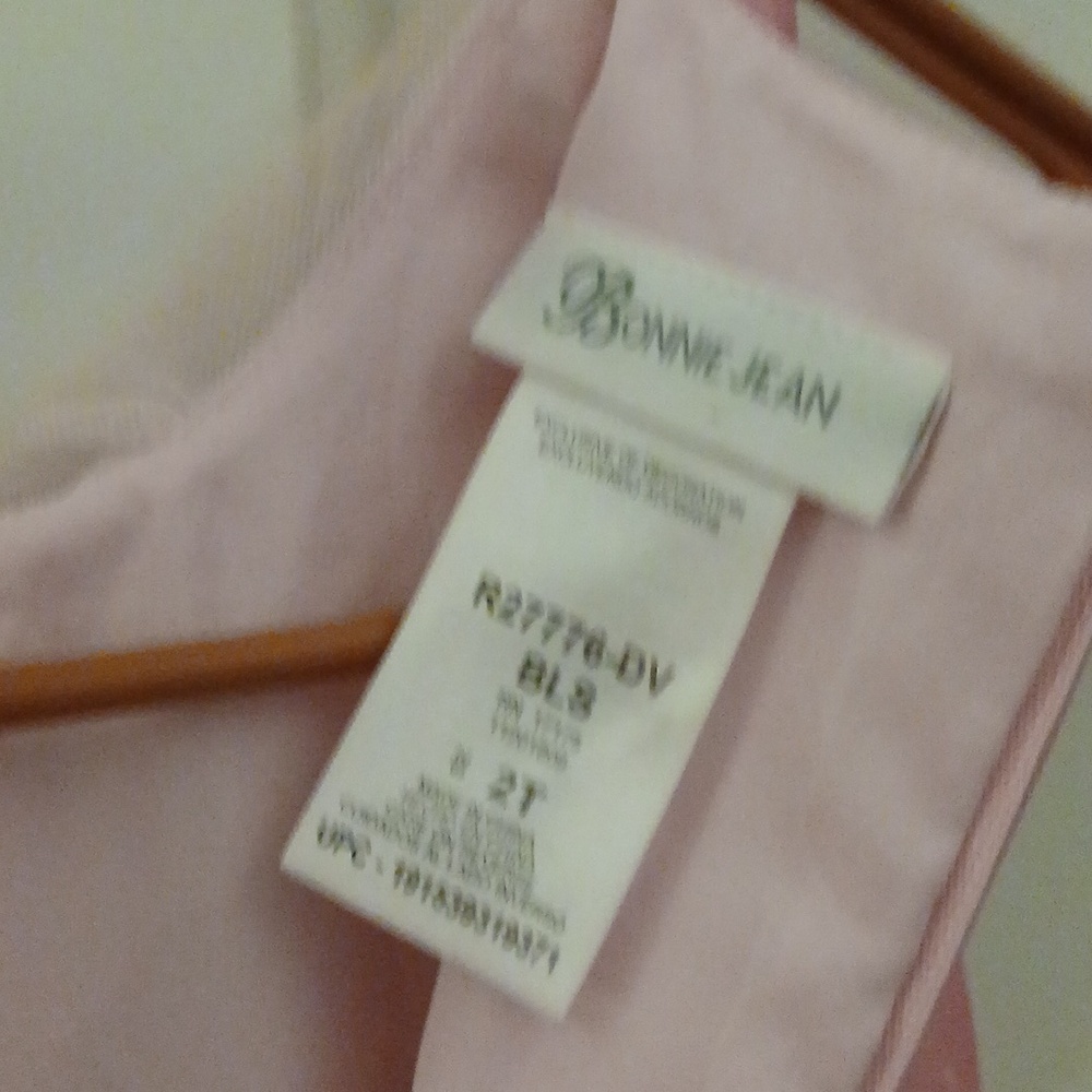 Bonnie Jean Size 2T Girls Blush Ivory Sequin Dress - Picture 2 of 6